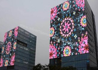 1200cd Transparent LED Video Wall , waterproof Clear LED Display For Window