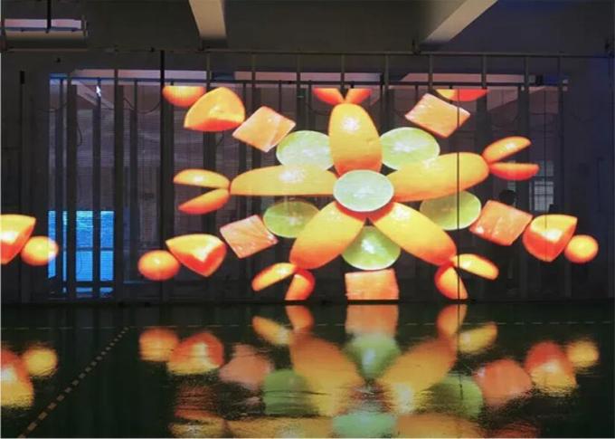 P19.23 LED See Through Screen , 93 Transparent LED Video Screen 2