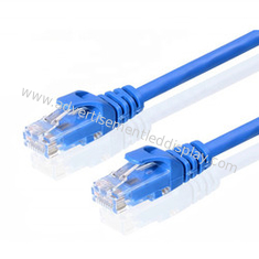 Blue Network Connector Cable Transferring Data Cat 9 Ethernet Cable