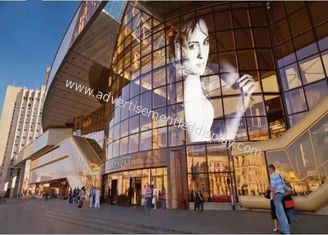 85 Transparent Glass LED Display Full Color p19.23 1000x1000mm For Advertising