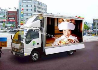 SMD3528 Truck Mobile LED Display , P8mm Mobile Billboard Advertising