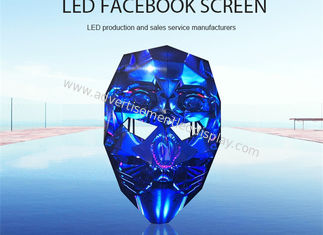 MBI5124 Special LED Display , Face Shape Led Screen 4mm Pixel Pitch