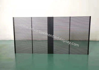 Customized Synchronous Transparent Glass Led Display Adjustable Rgb Wall Mounted