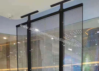 RGB 3in1 Tube Chip Indoor Transparent Glass LED Display with SDI Signal Input Format