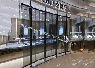 Wall Mounted P31.25 Transparent Glass Led Display CB Certification