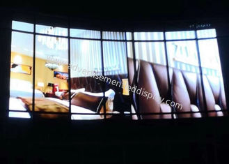 P5.2mm LED Glass Display , Clear LED Screen 1000x500mm For Building