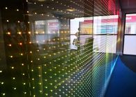 RGB Transparent Glass LED Display 36864 Dot For Retail Stores