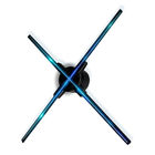 4 Blades LED Fan Hologram 3d Display 100cm For clothing store 5 years warranty