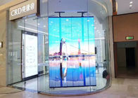 10000H Glass LED Screen , Aluminum Transparent LED Display For Window