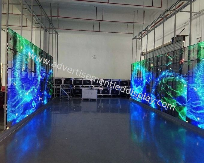 RGB Transparent Glass LED Display 36864 Dot For Retail Stores