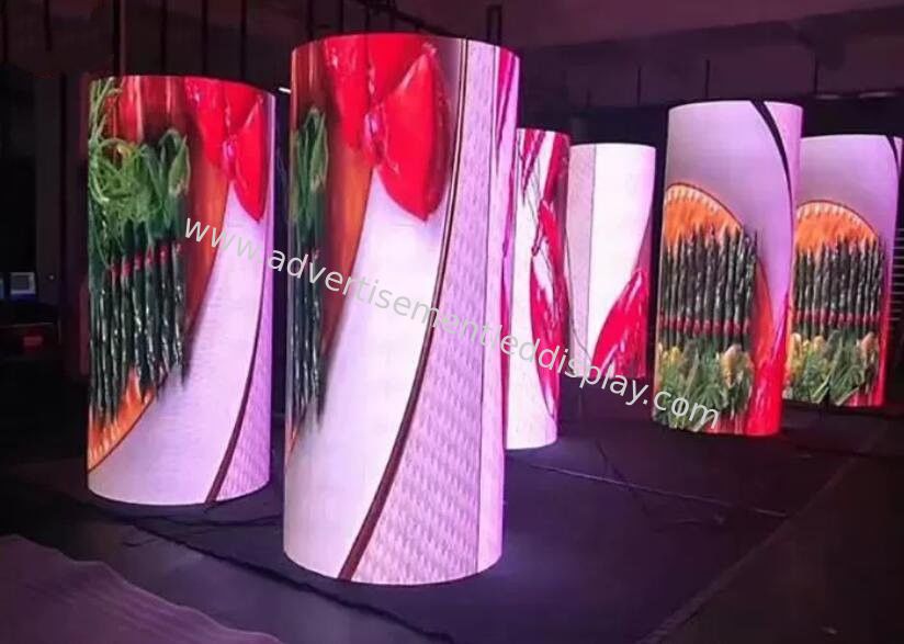 Indoor P2mm Flexible LED Display , 256x128 Soft LED Curtain Video Wall