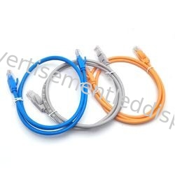 Black 100 Ft Ethernet Cable Data Centers UL Ethernet Cable End Wiring