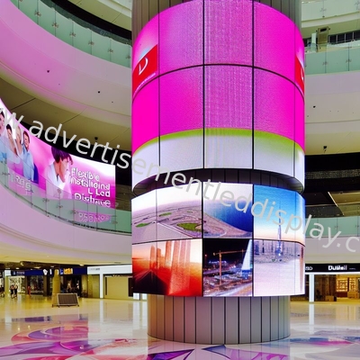 Flexible Installation Advertisement LED Display Customized Screen Size
