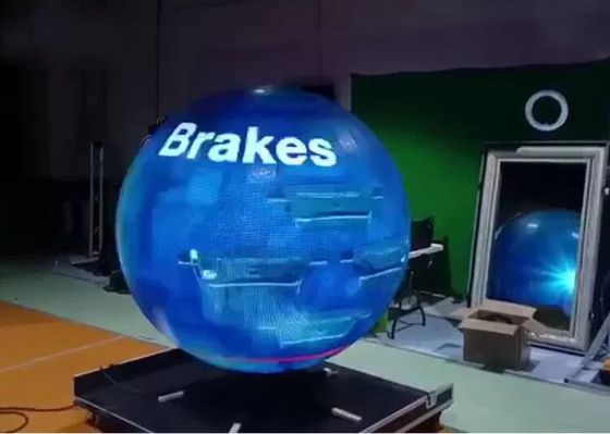 Indoor P4 Sphere Led Display 160 Degrees View Angle 1/16 Scan