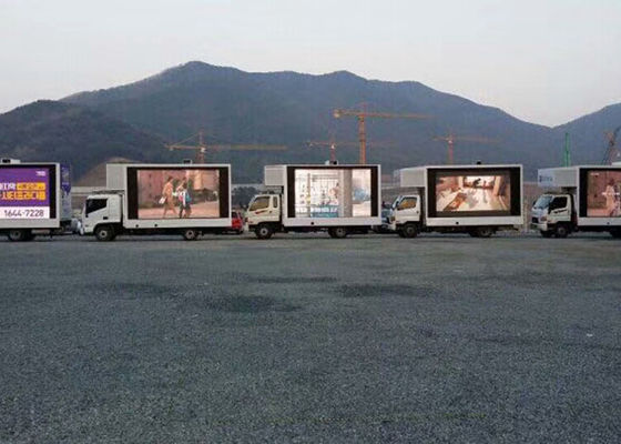 32*16 Vehicle LED Display , 10mm Pitch Truck Mounted LED Screen