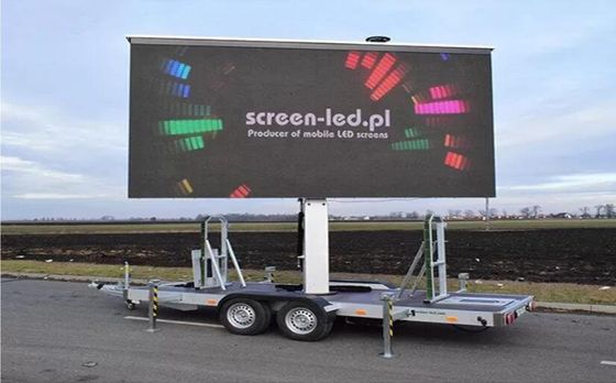 SMD3528 Truck Mobile LED Display , P8mm Mobile Billboard Advertising