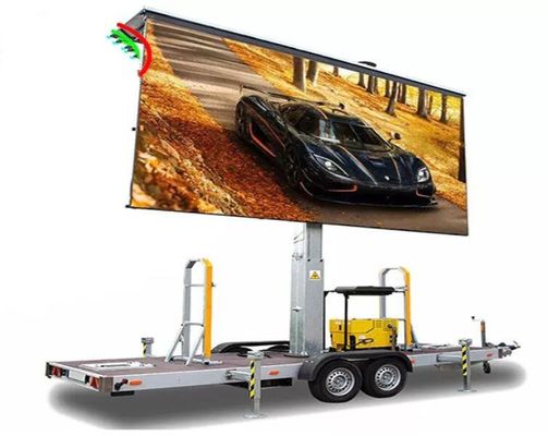 P10mm Mobile Digital Billboard 32x16dots High Brightness 5500cd