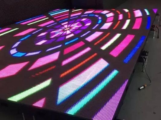 P4.81mm Dance Floor LED Display , 2100cd LED Disco Screens