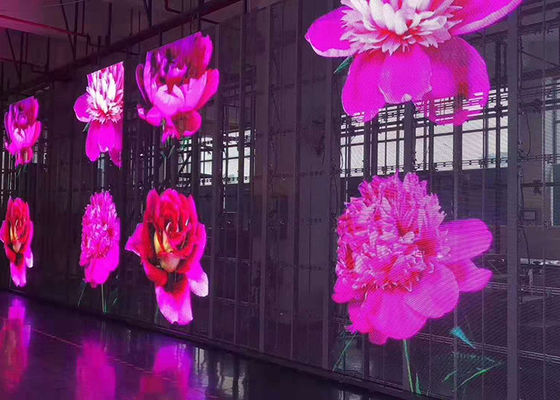 Customized Aluminum Transparent LED Display IP65 with Aluminum Panel Material