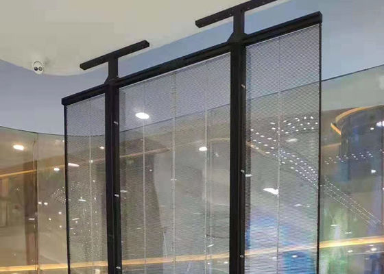 RGB 3in1 Tube Chip Indoor Transparent Glass LED Display with SDI Signal Input Format