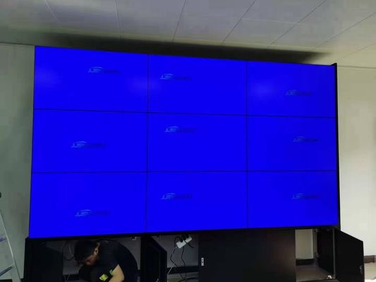 46Inch Large Video Wall Displays , 3x3 LED Video Wall Straight Down