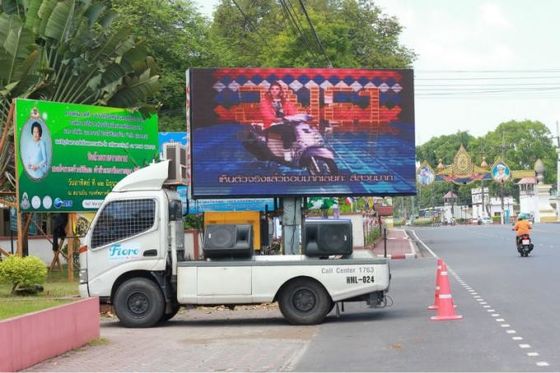 P4 1921 Truck Mobile LED Display High Definition 1920Hz