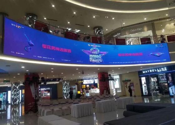 Full Color Flexible LED Display 256x128mm With Wide Viewing Angle