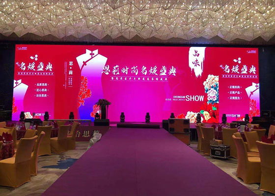 Indoor 3.91 Rental LED Display Full Color 65536/M2 For Exhibition Room