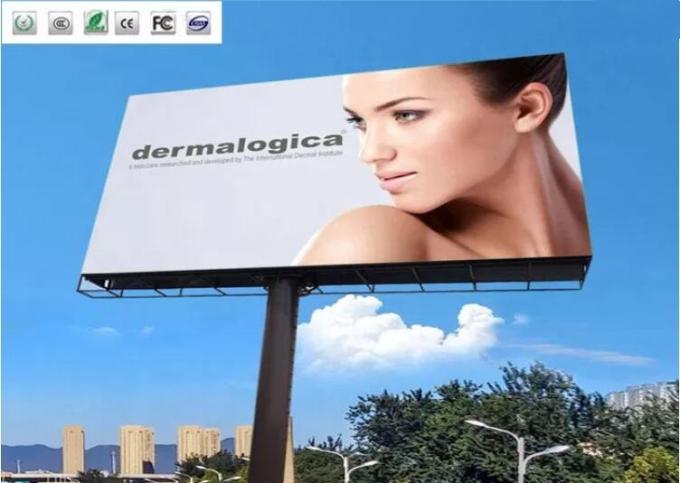 P10 Outdoor Advertising LED Displays , Tri color Large Led Message Board 1