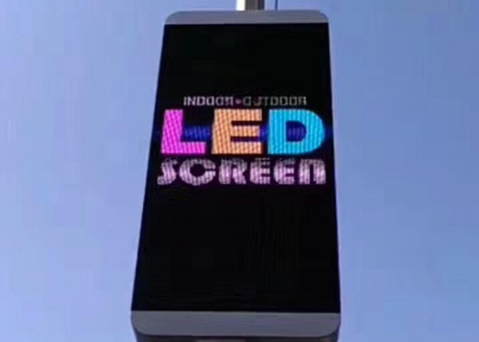P10 Outdoor Advertising LED Displays , Tri color Large Led Message Board 0